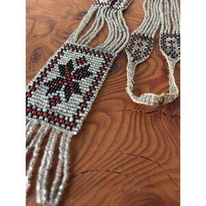 1920’s Seed Bead Flapper Art Deco Long Necklace